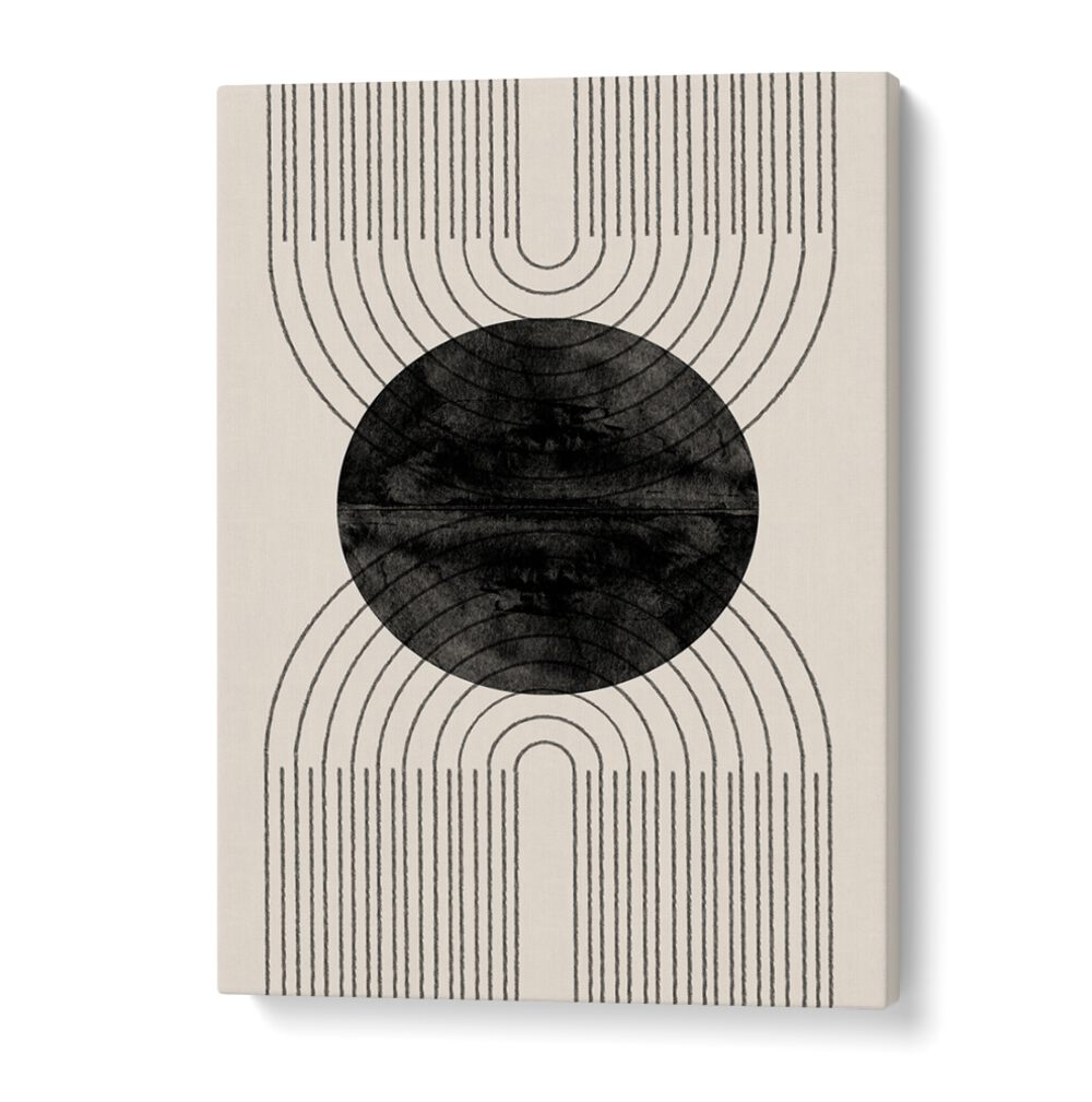 Stylish ARCH COMPOSITION NO IV., GEOMETRIC ART PRINTS showcasing a unique blend of shapes and colors for modern interiors.