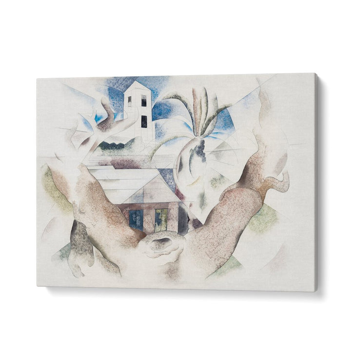 BERMUDA NO. 1, TREE AND HOUSE (1917)  , VINTAGE PAINTINGS