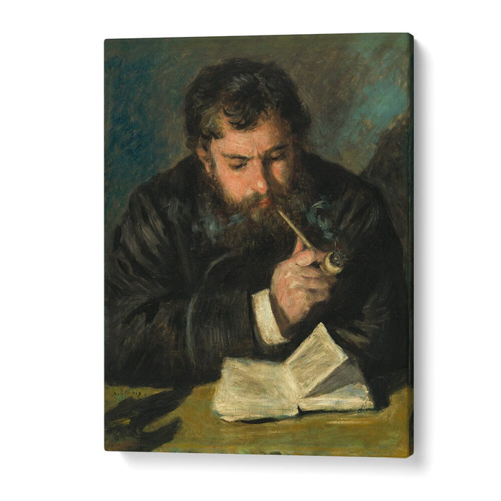 CLAUDE MONET (1872) BY PIERRE-AUGUSTE RENOIR , VINTAGE PAINTINGS