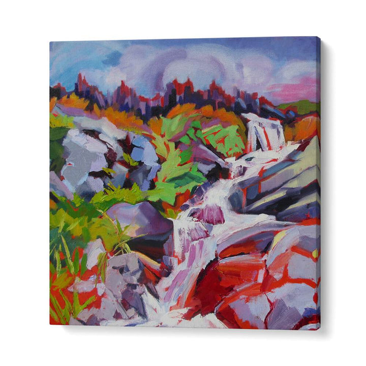 WATERFALL , LANDSCAPE PAINTINGS