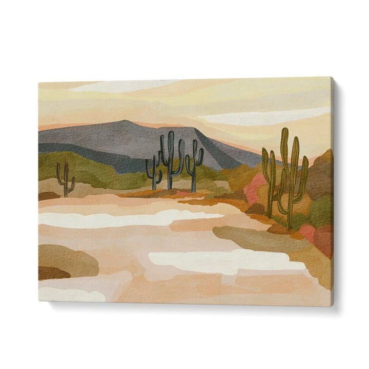ROCKY HILL AND CACTUS , LANDSCAPE PAINTINGS