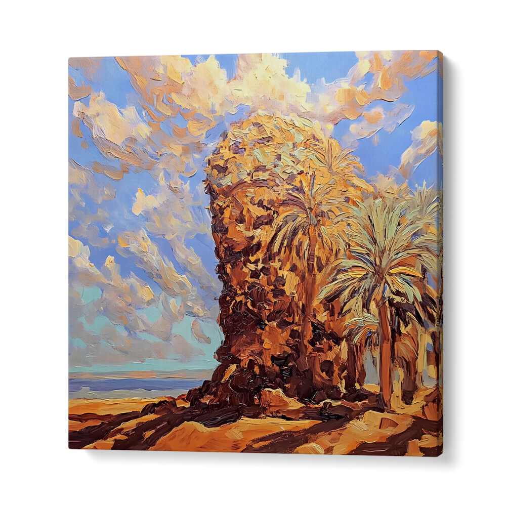 Experience coastal tranquility with PALMS BY THE SEA, a stunning piece that enhances your home décor beautifully.