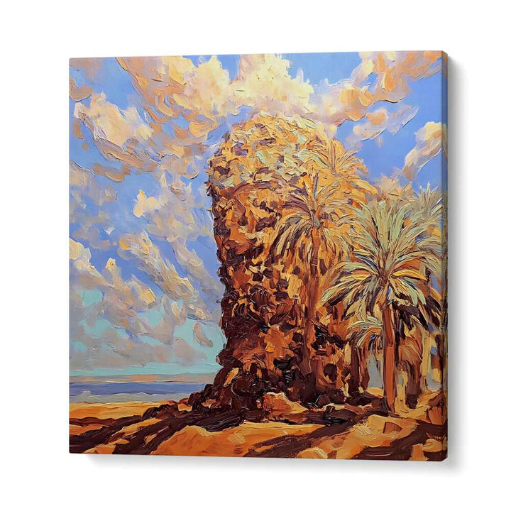 Experience coastal tranquility with PALMS BY THE SEA, a stunning piece that enhances your home décor beautifully.