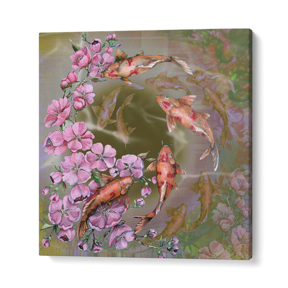 KOI DANCE , JAPANESE PAINTINGS