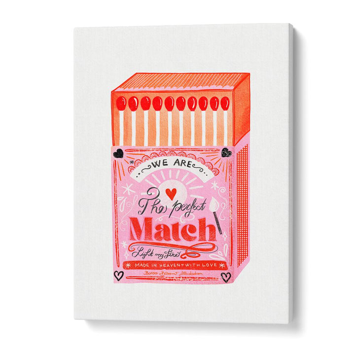 MATCH BOX - THE PERFECT MATCH II BY BAROO BLOOM , WALL ART PRINTS