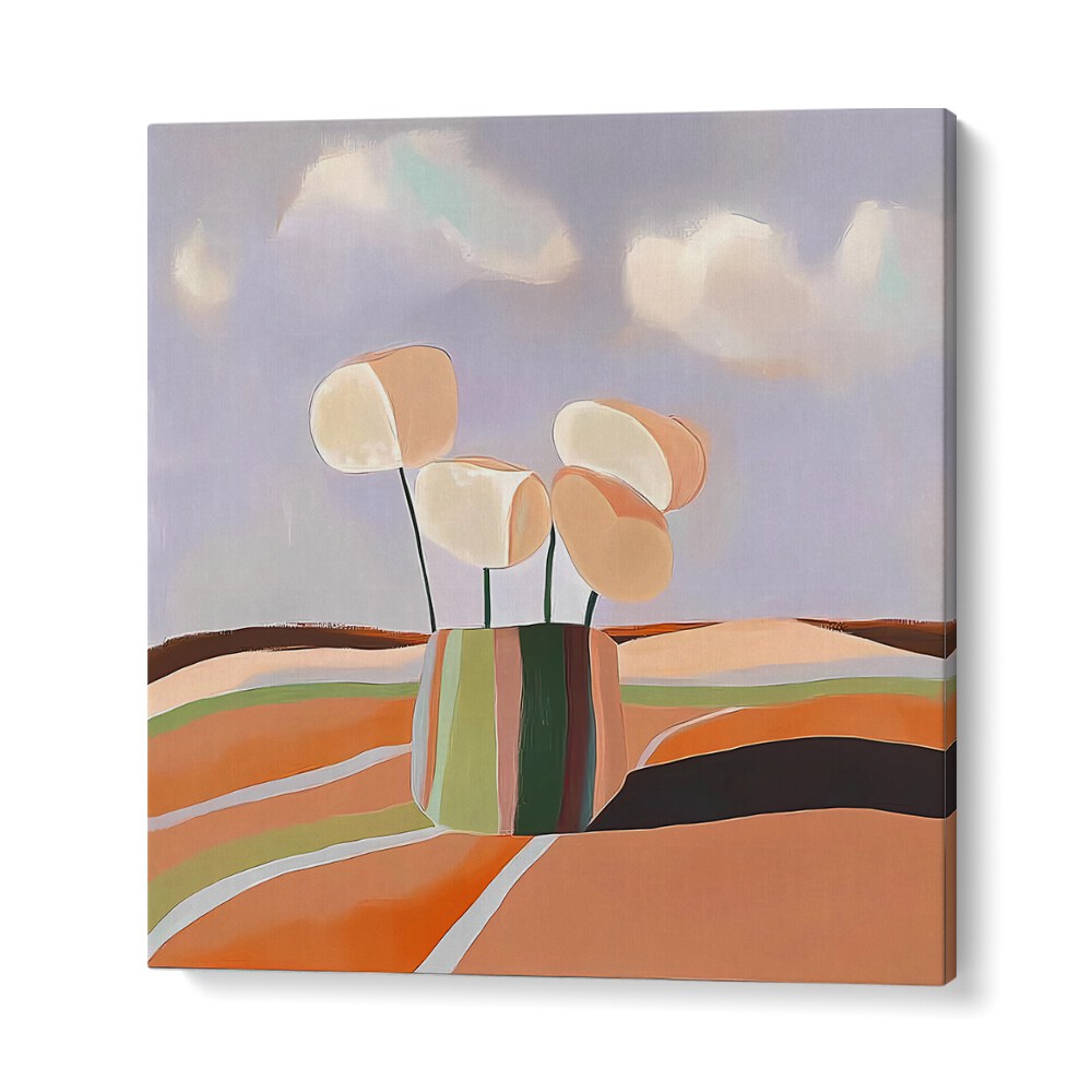 Stylish FLOWER POT ABSTRACT III displaying modern design, perfect for enhancing your home decor with elegance.