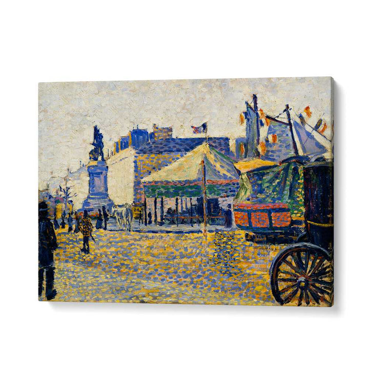 RIVER SCENE ROUEN (1924) , VINTAGE PAINTINGS