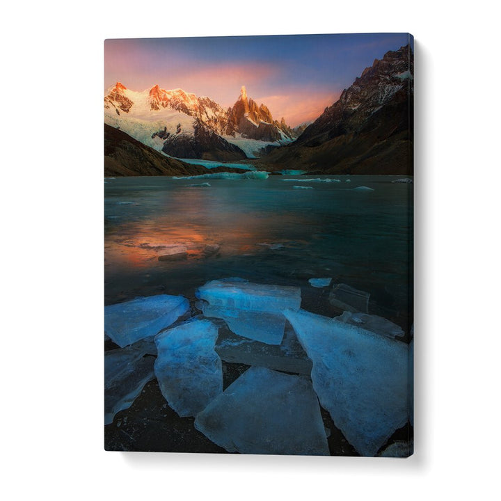 A FROZEN MORNING - LAGUNA TORRE BY YAN ZHANG , LANDSCAPE PHOTO PRINTS