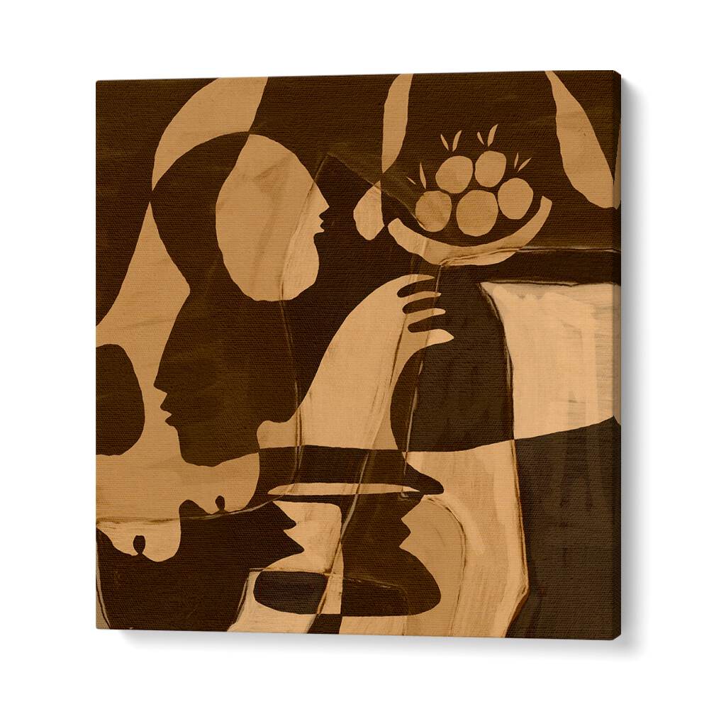 Sophisticated ESSENCE II, ABSTRACT PAINTINGS featuring elegant shapes, perfect for enhancing any living space ambiance.