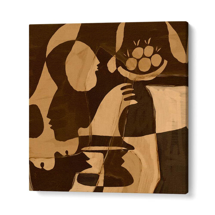 Sophisticated ESSENCE II, ABSTRACT PAINTINGS featuring elegant shapes, perfect for enhancing any living space ambiance.