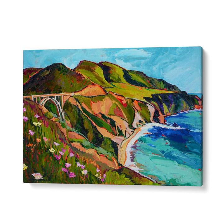 ROUTE ONE BRIDGE , LANDSCAPE PAINTINGS