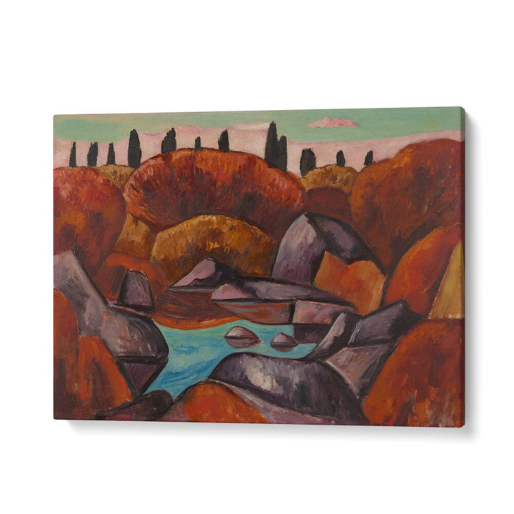 FLAMING POOL—DOGTOWN (1931) , VINTAGE PAINTINGS