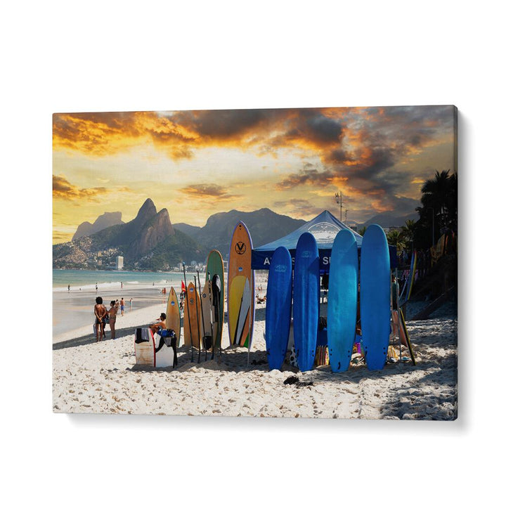 RIO DE JANEIRO SUNSET SURF BEACH   , BEACH PAINTINGS