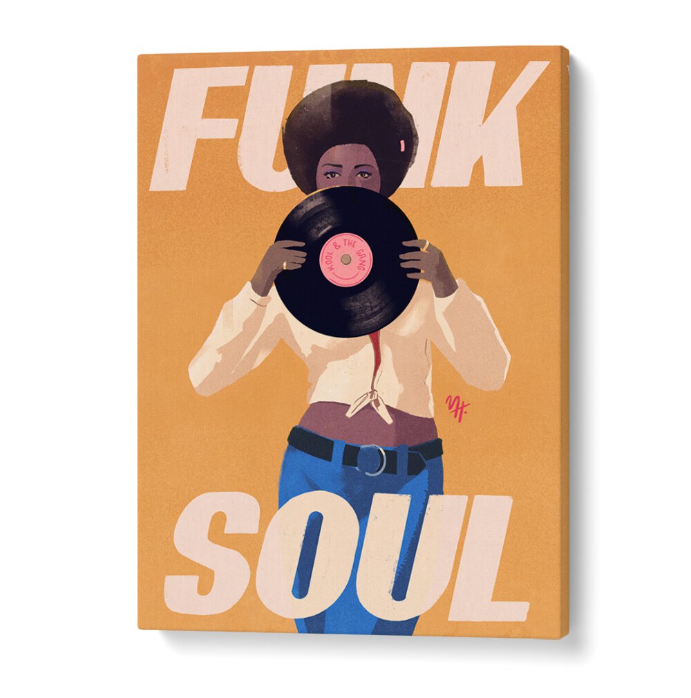 Stylish KOOL A GANG, QUOTES poster featuring vibrant typography and a funk-inspired design for trendy decor.