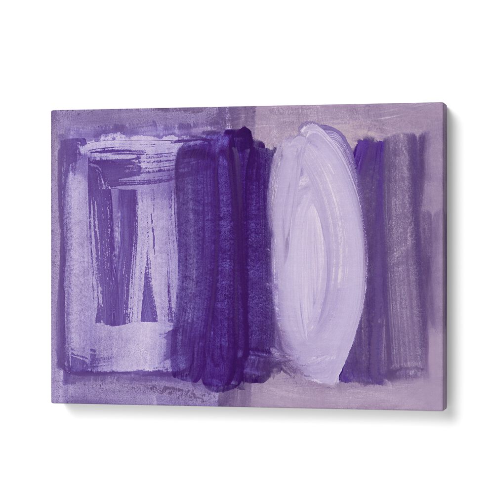 Captivating BRUSHSTROKES SOFT PURPLE, ABSTRACT PAINTINGS bring serenity to home décor with elegant purple hues.
