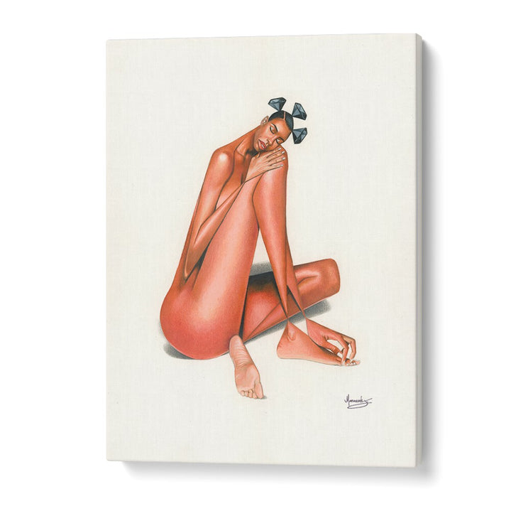 Elegant BLACKDIAMOND(PEACE), AFRICAN ART PAINTINGS showcasing tranquility and style in a stunning artistic piece.