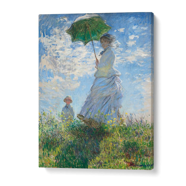 CLAUDE MONET'S MADAME MONET AND HER SON (1875) , VINTAGE PAINTINGS