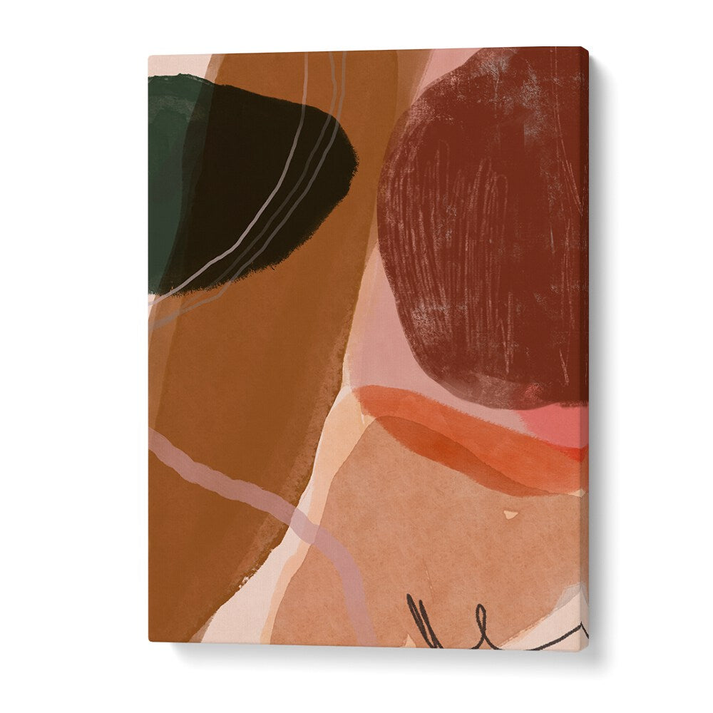 Chic CHATTER, ABSTRACT PAINTINGS featuring vibrant shapes and colors, perfect for modern home decor.