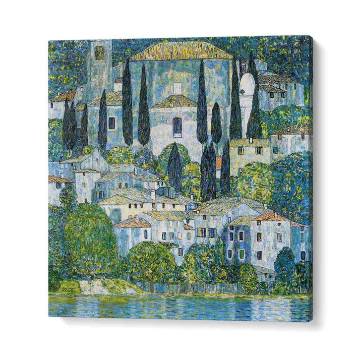 KIRCHE IN CASSONE (1913) , VINTAGE PAINTINGS