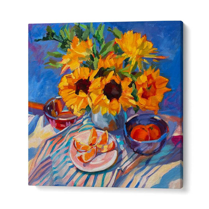 MORNING , FLORAL FLOWER PAINTINGS