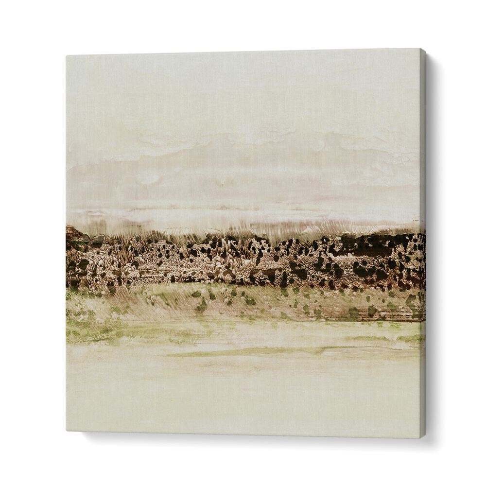 Serene GREEN HORIZON, ABSTRACT PAINTINGS featuring soft colors, perfect for enhancing your home or workspace decor.