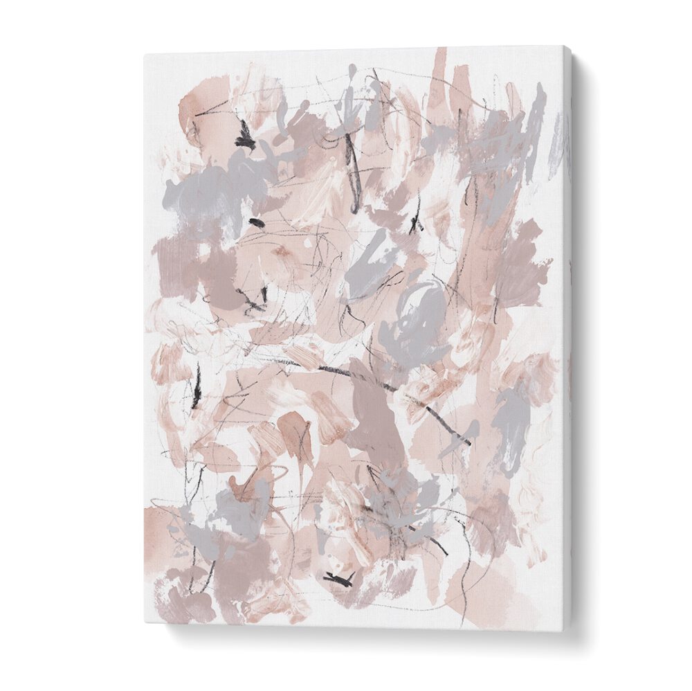 Vibrant FLORAL ABSTRACT I, ABSTRACT PAINTINGS showcasing dynamic floral motifs for a contemporary art vibe.