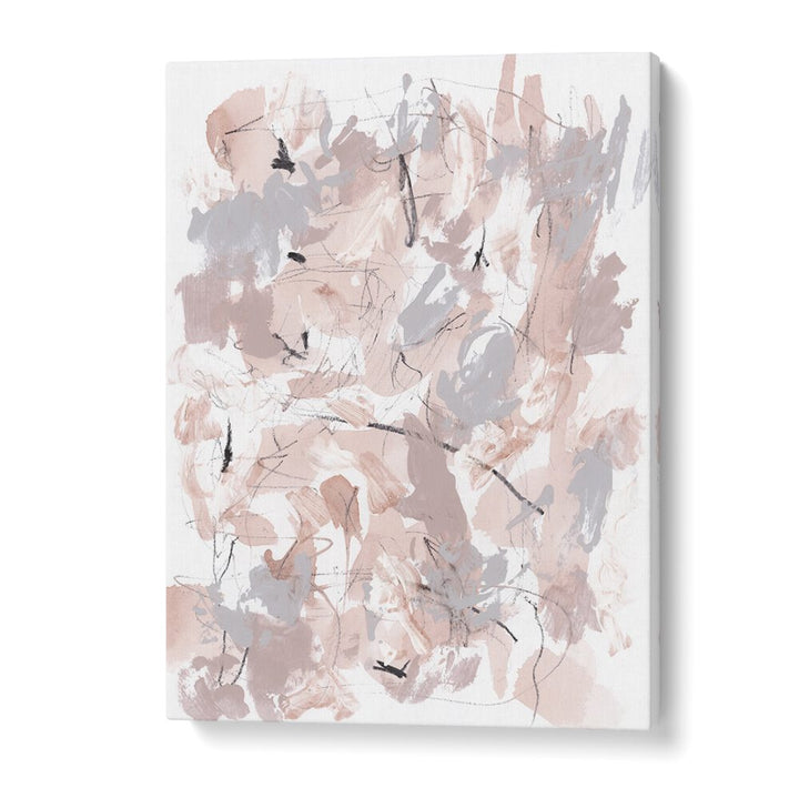 Vibrant FLORAL ABSTRACT I, ABSTRACT PAINTINGS showcasing dynamic floral motifs for a contemporary art vibe.
