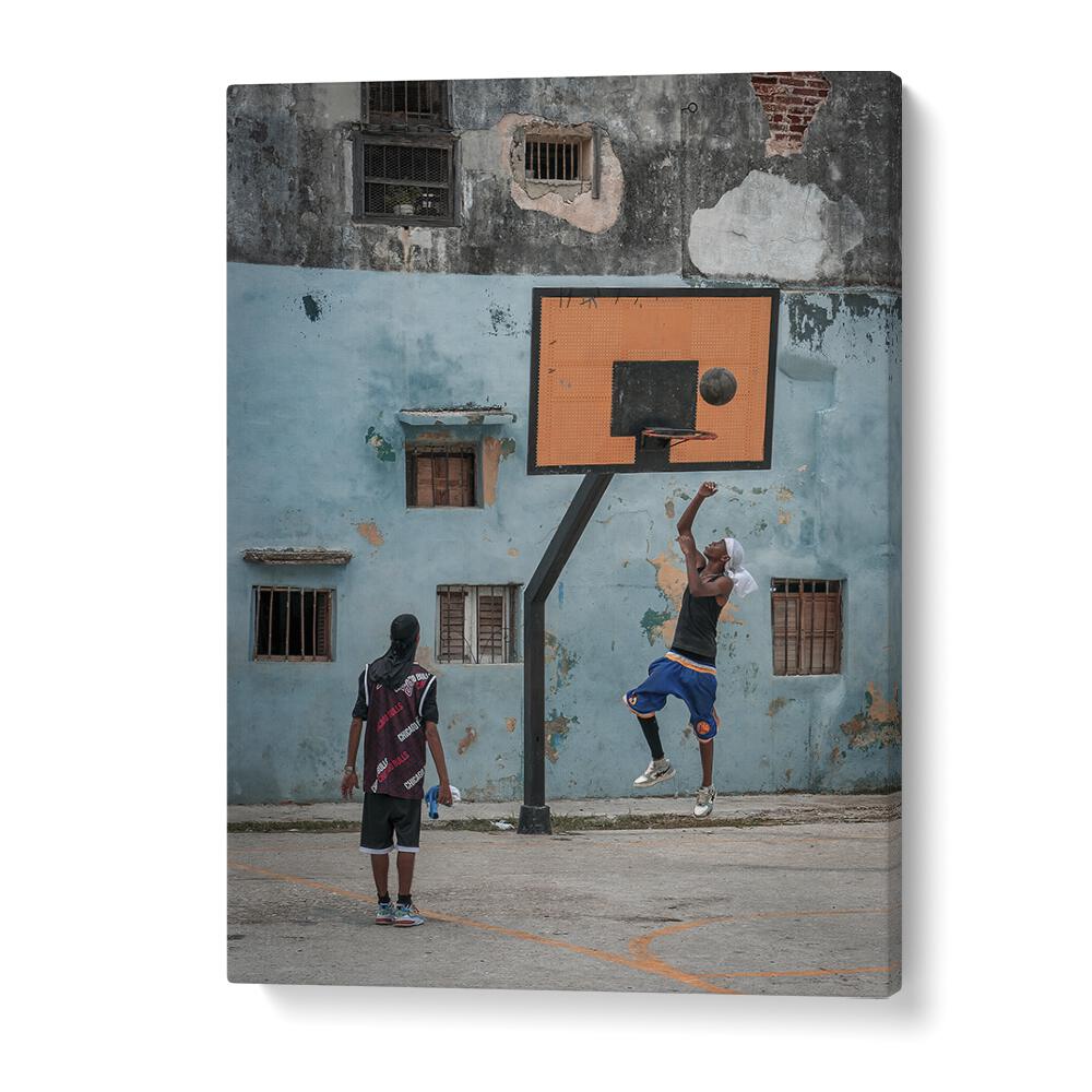 Christian Meermann painting - PLAYING BASKETBALL by Asianmonk