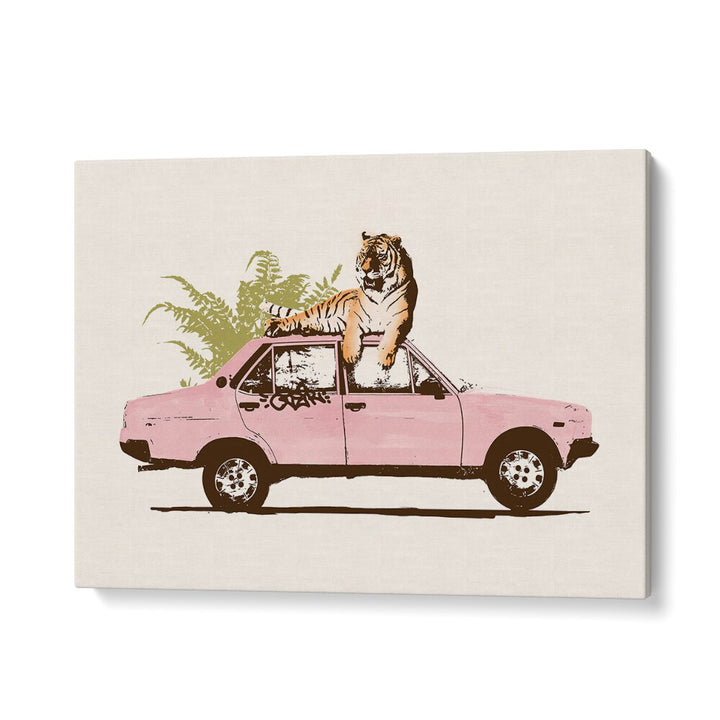 TIGER ON CAR , FASHION POSTERS