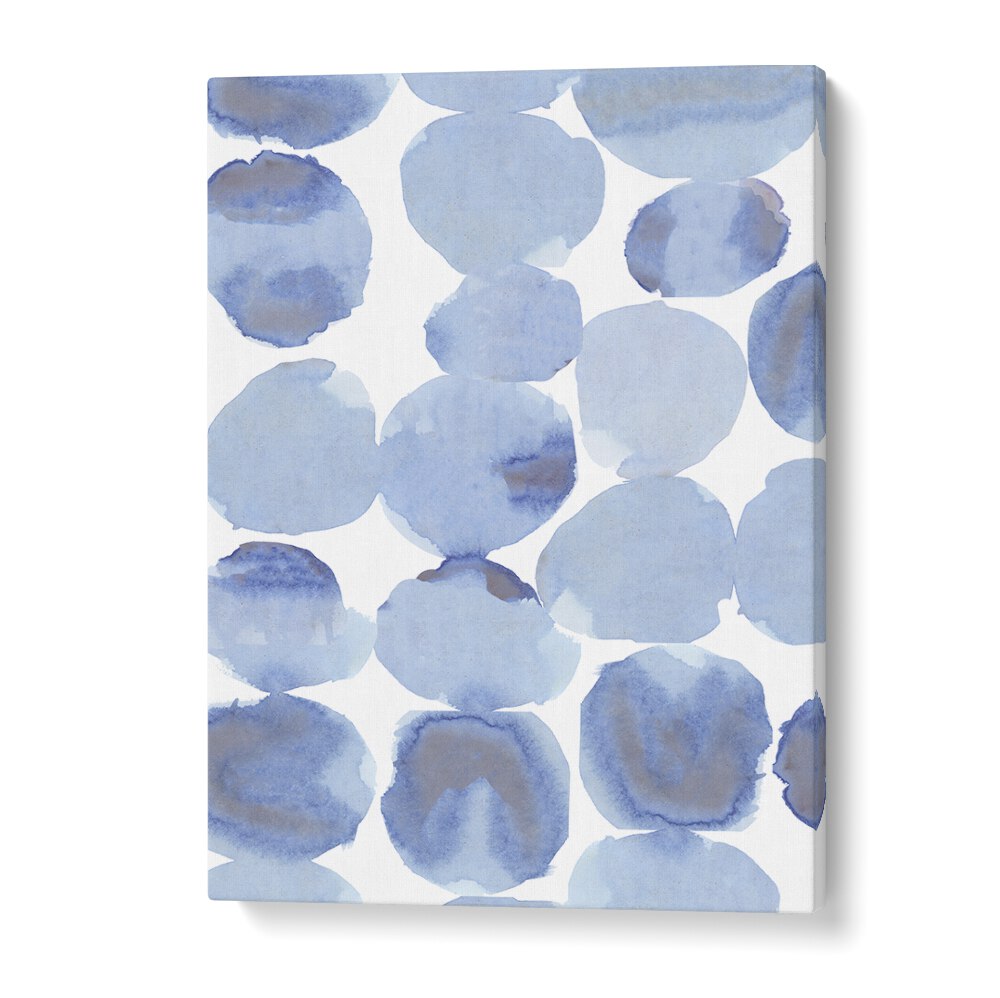 Stunning BLUE VIOLET GRIS WATERCOLOUR I, ABSTRACT PAINTINGS showcasing soothing violets and vibrant blues for your decor.