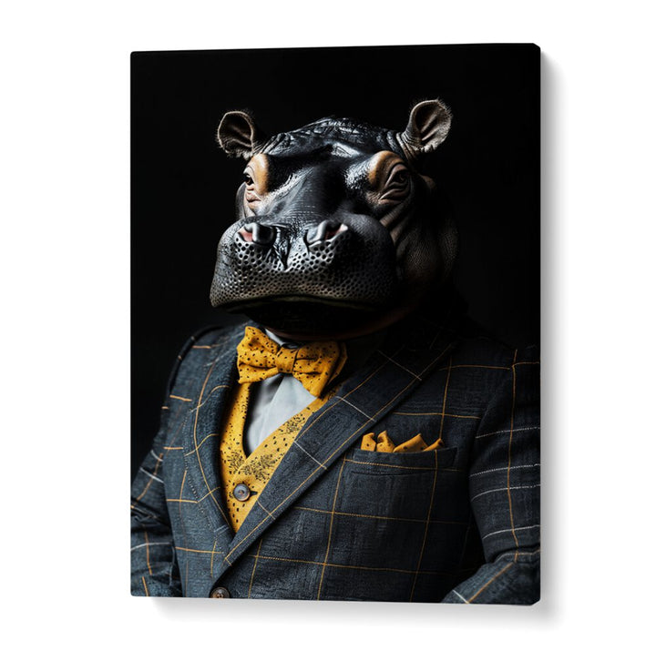 WILD SUITS - HIPPOPOTAMUS , ANIMAL PAINTINGS