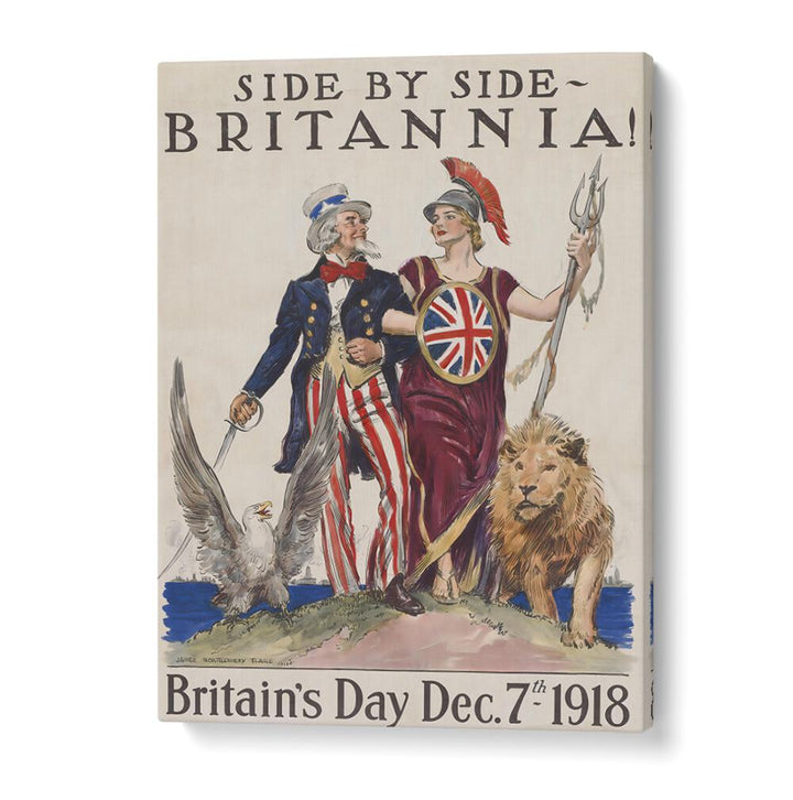 SIDE BY SIDE BRITANNIA , VINTAGE PAINTINGS