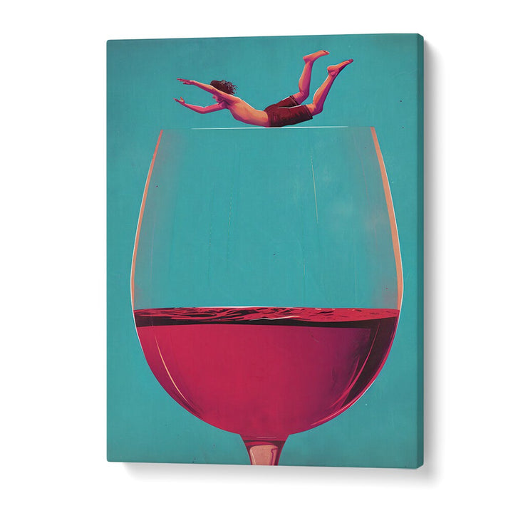 WINE DIVE BY ANDREAS MAGNUSSON, BAR POSTERS , BAR ART PRINTS