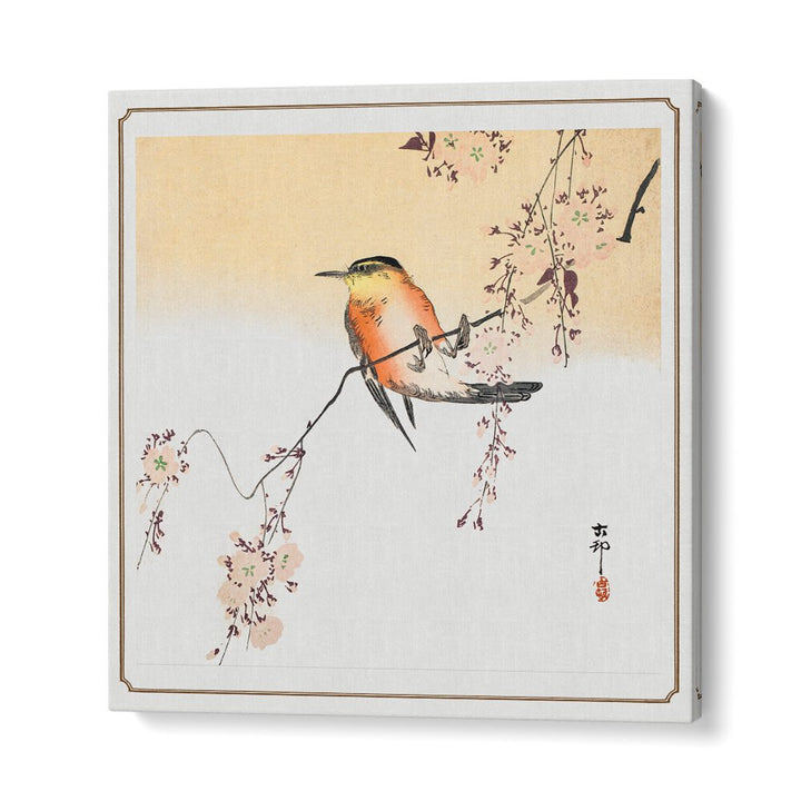 SONGBIRD AND BLOSSOMING CHERRY (CA. 1900), JAPANESE PAINTINGS , JAPANESE ART PRINTS