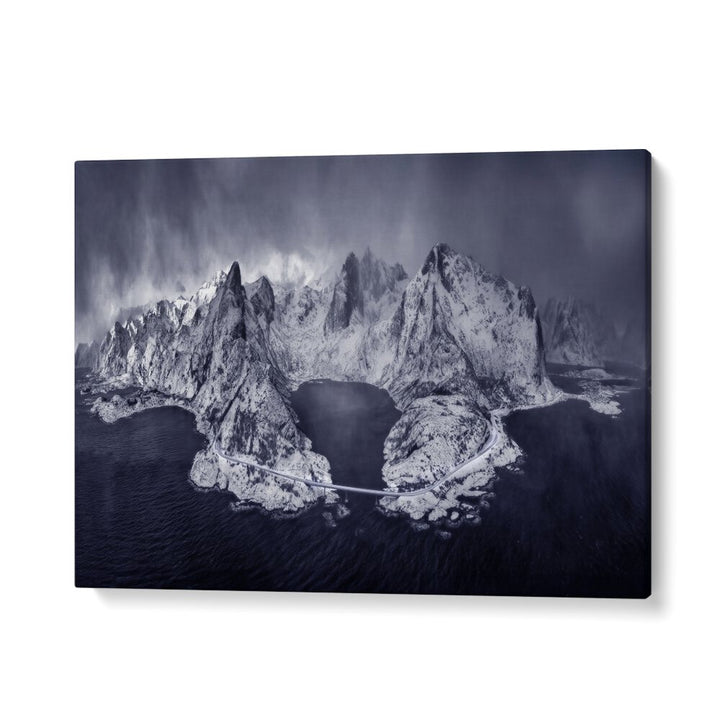 LOFOTEN IN A STORMY DAY - BW BY MICHAEL ZHENG , LANDSCAPE PHOTO PRINTS