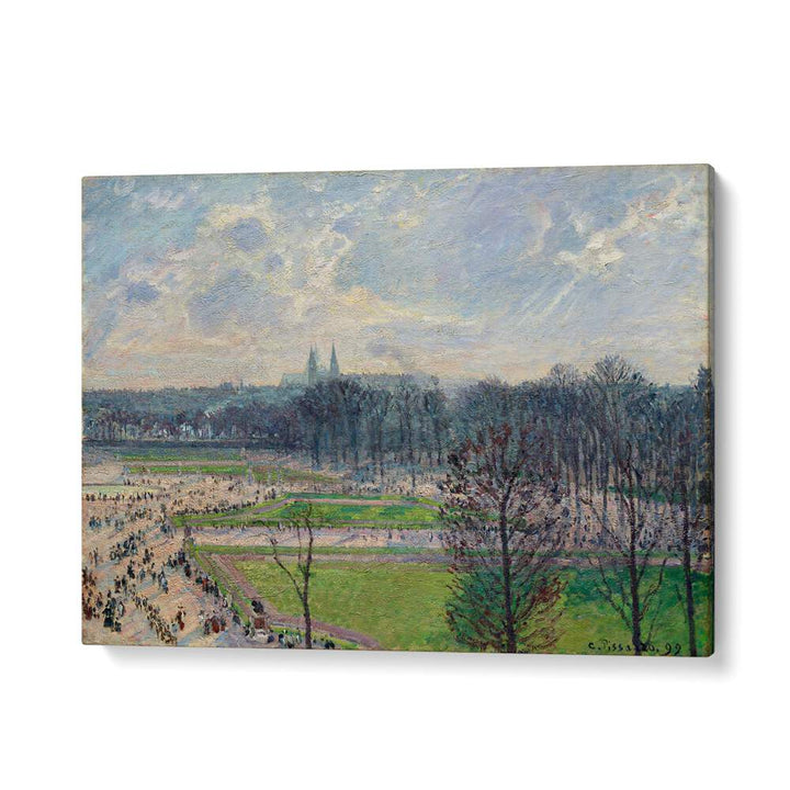 THE GARDEN OF THE TUILERIES ON A WINTER AFTERNOON (1899) , VINTAGE PAINTINGS