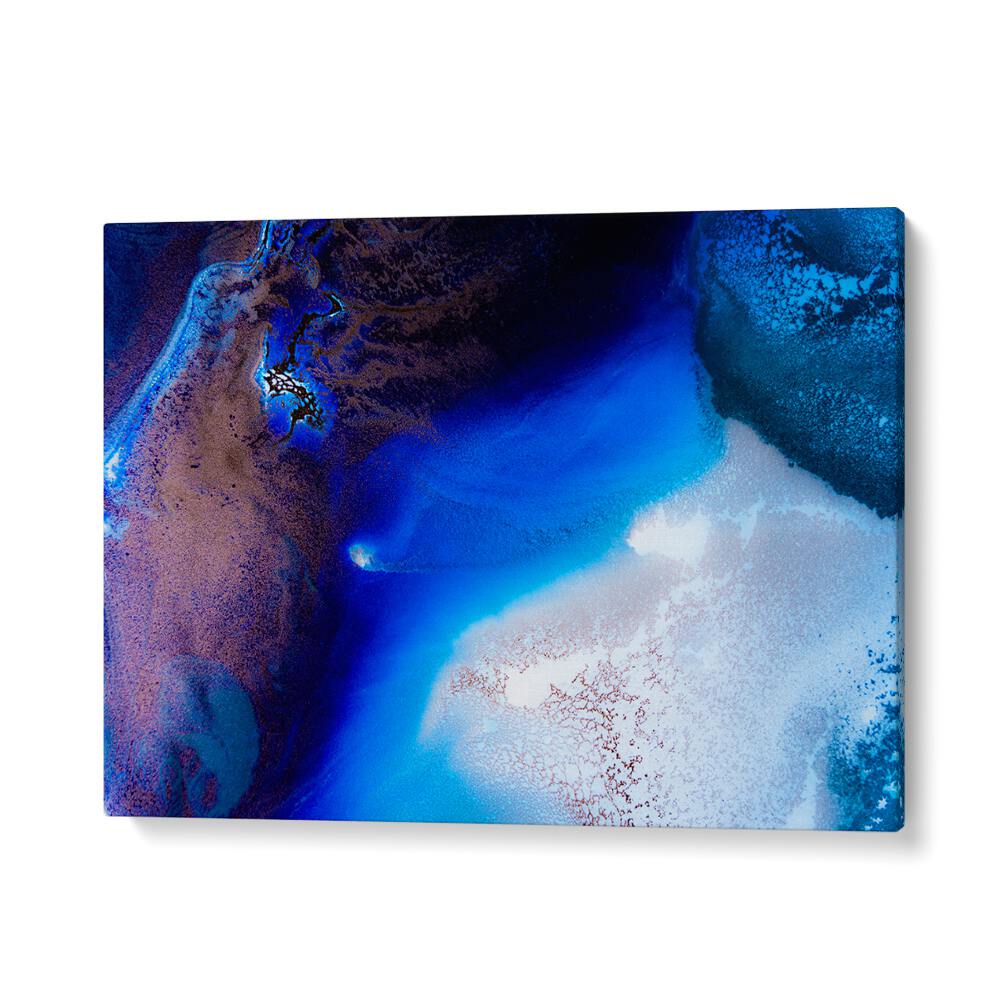Vibrant Sapphire Haven, Abstract Paintings featuring deep blues and rich textures to elevate any space creatively.