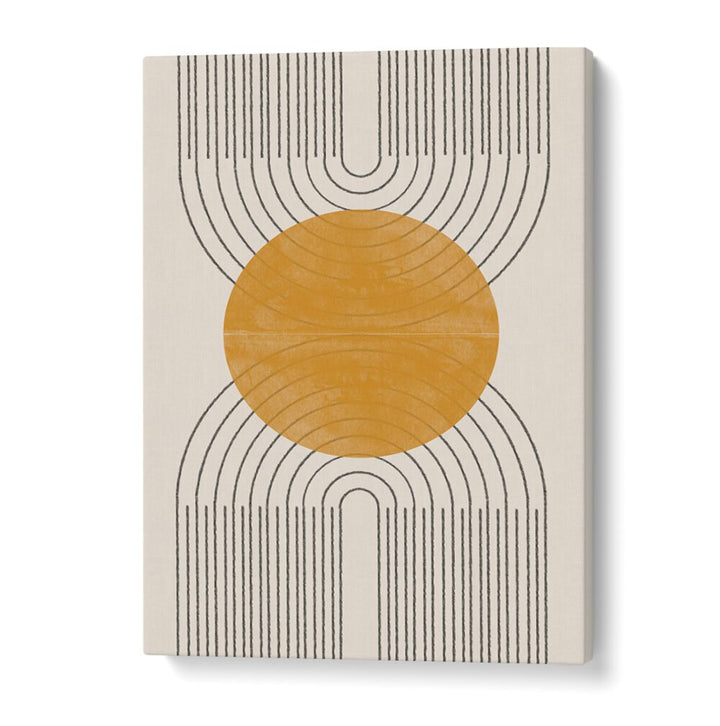 Stylish ARCH COMPOSITION NO I., BOHO ART PAINTINGS featuring a warm circle and elegant lines for your living space.