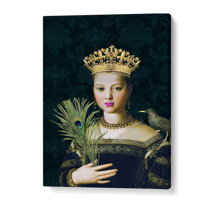 QUEEN CROWN , PORTRAITS & FIGURATIVE ILLUSTRATIONS