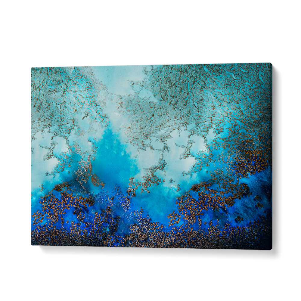 Vibrant BLUE WATERS, ABSTRACT PAINTINGS evoke tranquility and creativity, perfect for enhancing your space.