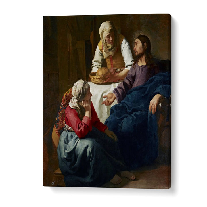 CHRIST IN THE HOUSE OF MARTHA AND MARY (CA. 1654–1656) BY JOHANNES VERMEER, VINTAGE PAINTINGS