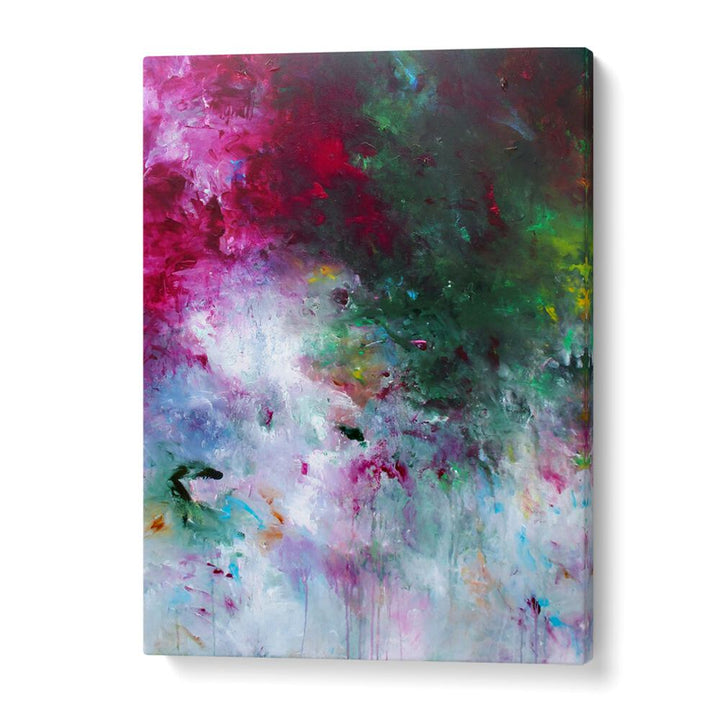 Vibrant colors and intricate brush strokes in ABSTRACT DESIGN XVII, a captivating abstract painting for any space.