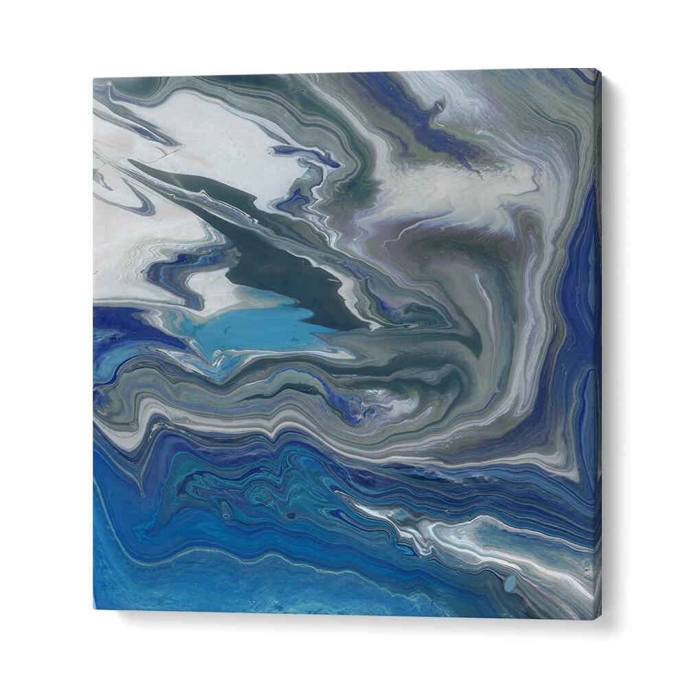 Captivating swirls of blue and gray in LIKE A RIVER, ABSTRACT PAINTINGS, adding serenity to your space.