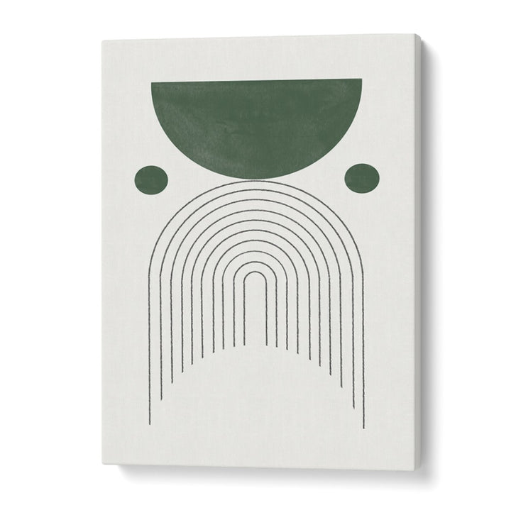 Bright geometric design featuring greens in the GREEN MID CENTURY MODERN NO.3, GEOMETRIC ART PRINTS collection.