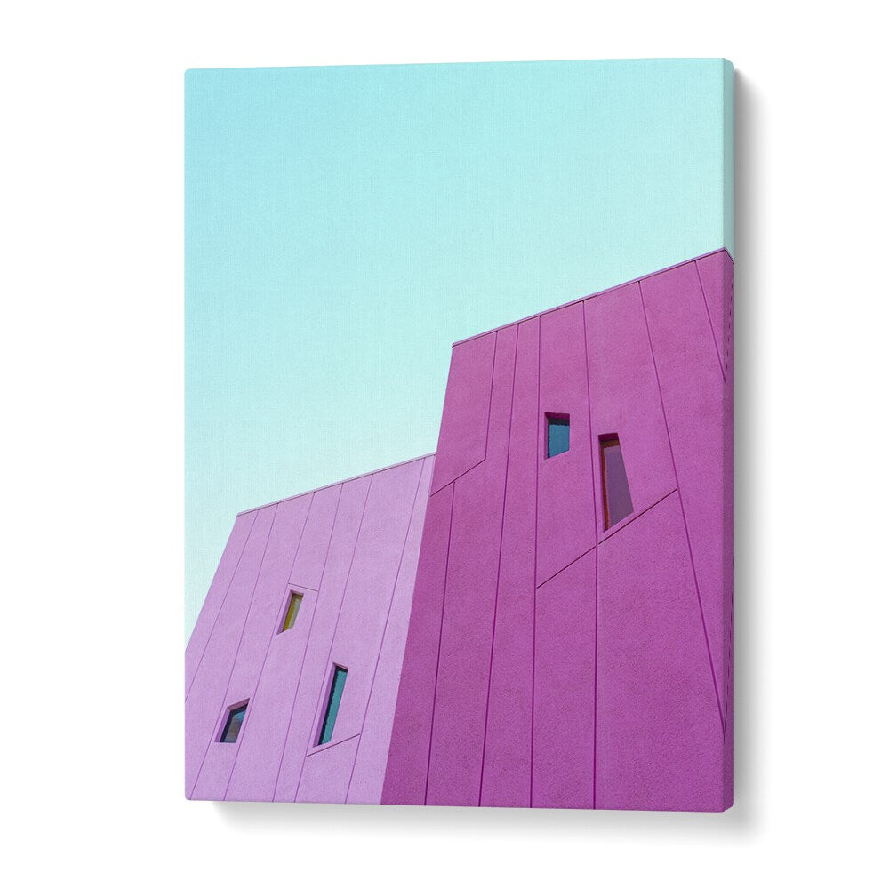 surreal painting - SAGUARO HOTEL PINK BUILDING WALLS by Asianmonk