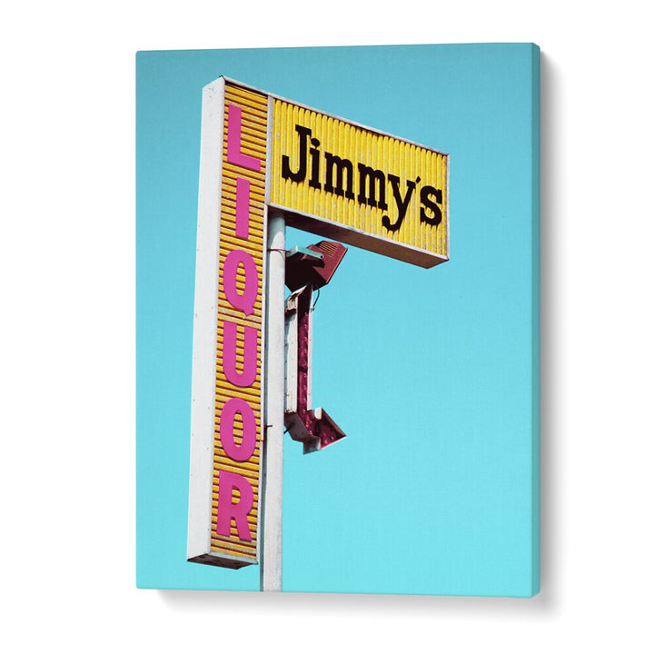 surreal painting - JIMMY'S LIQUOR SIGN by Asianmonk