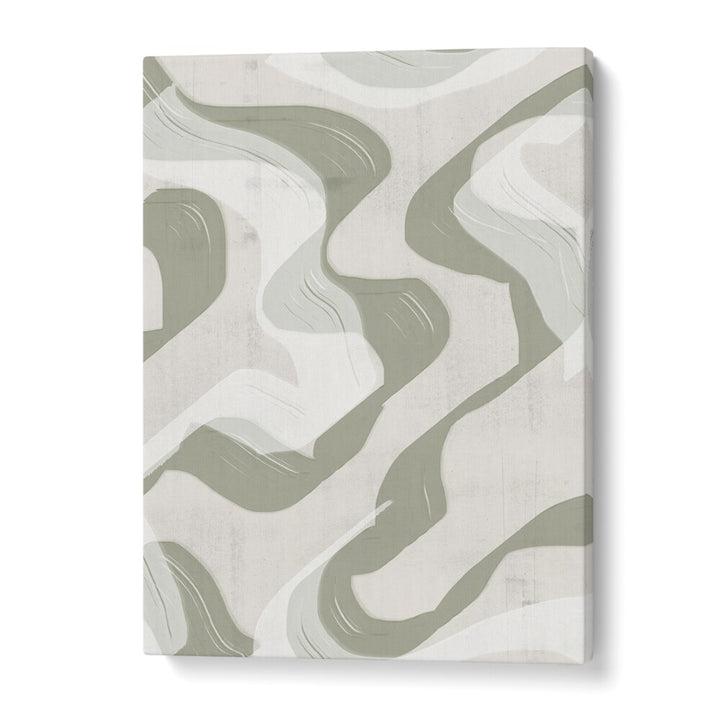 GREEN WAVES NO.3 , ABSTRACT PAINTINGS