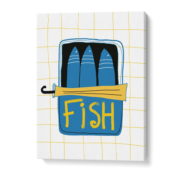 TINNED FISH III , KITCHEN POSTERS , KITCHEN ART PRINTS