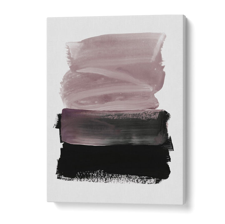 Elegant MAUVE A BLACK, ABSTRACT PAINTINGS featuring rich mauve and black strokes, perfect for modern home decor.