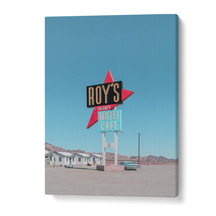 surreal painting - ROY'S MOTEL CAFE RETRO SIGN by Asianmonk